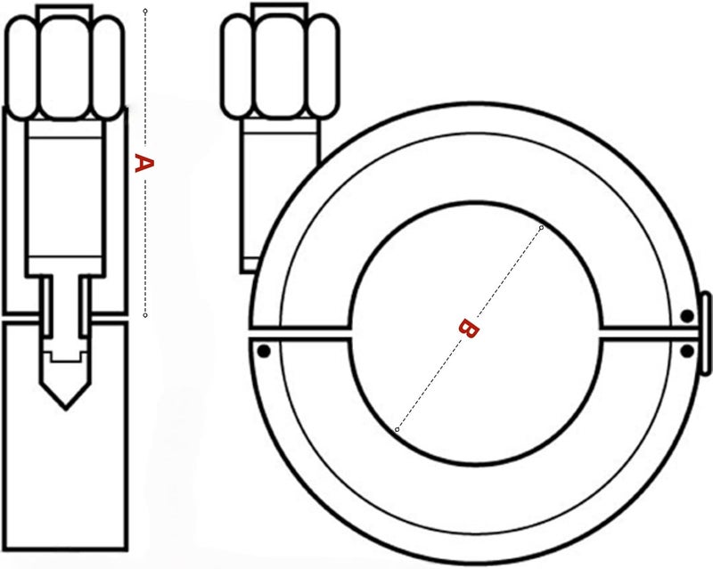 DEKADONS KF40 Flange High Tension Clamps With Lock, NW40 Heavy Machined Vacuum Clamp, 304 Stainless Steel (KF-40) - Image 5